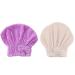 Kvoike 2 PCS Microfiber Hair Towel Cover  Bow Hair Towelette  Drying Cap for Fast Dry Hair  Gifts for Curly and Wet Hair Ladies