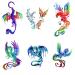 Phoenix Dragon Temporary Tattoo Sticker - 24 Watercolor Sheets | Waterproof Body Art for Men and Women - Buy Online on GoSupps.com