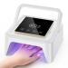 Cordless UV Nail Lamp 108W Professional LED Nail Lamp with 36 Beads & Touch Display Rechargeable UV Light for Gel Nails Built-in 4-Timer Modes & Auto Sensor Fast Curing Nail Dryer for Salon & Home