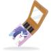 Shop Stylish Cartoon Cloud Rainbow Unicorn Lipstick Case - Mini Leather Lip Gloss Organizer with Mirror for International Shipping - Buy Online on GoSupps.com