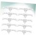 Gogogmee Scale Ruler 10pcs Set Makeup Ruler Eyebrow Stencil Eyebrow Guide Measure Tool Eyebrow Stickers Disposable Makeup Gadgets - Buy Online on GoSupps.com