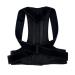 Back Waist Posture Corrector Adjustable Adult Correction Belt Waist Trainer Shoulder Lumbar Brace Spine Health Support Belt Vest Black XXL