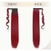 S-noilite 26" Clip in Hair Extensions Wrap Around Ponytail Long Straight Hairpiece Clip in Ponytail Hair Extension (26 inches Dark Red) - Buy Online on GoSupps.com