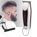 JTLB Electric Hair Clipper USB Rechargeable Hair Trimmer Carving Shaver Silver ABS Material (USB Specifications)