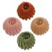 Bird Nest Hair Clip - Birds Nest Plate Hairpins | Retractable Buns Maker | Stylish Anti-Slip Hair Claw Clamps | 4 Pieces Vintage Geometric Retractable Hair Loops Expandable Ponytail for Women Girls
