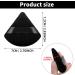 6-Piece Triangle Powder Puff Face Makeup Sponge Set with Strap - Soft Velour Puffs for Mineral Powder & Foundation - Black & Light Skin Tones - Buy Online on GoSupps.com