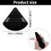 Triangle Powder Puff Makeup Sponge Set - Soft Velour Powders Puffs for Mineral Powder, Body & Loose Powder - Black, 2 Pcs - Buy Online on GoSupps.com