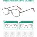 Shop Eyekepper Metal Frame Reading Glasses - 4 Pack Multi-Colored +4.00 with Spring Hinge - Stylish & Comfortable - Buy Online on GoSupps.com