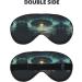 UFO at Night Print Unisex Sleep Eye Mask | Soft Comfort Eye Shade for Travel Yoga & Shift Work - Buy Online on GoSupps.com