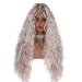 SHIYID Loose Wave Wig Density Platinum Blonde Lace Front Wig Sliver Hair With Ponytail Heat Resistant Wigs For Black Women