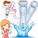 SHUWND 2 in 1 Electric Shaver Razors for Women Silkglide Pro-2024 Best Silk Glide Razor Modira Mermaid Shaver Silk Glide Epilator Waterproof Electric Razors for Women Pubic Hair Wet & Dry Blue