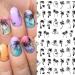 2pcs Tropical Palm Summer Tree 3D Self-Adhesive Nail Stickers - DIY Beauty Decal for Manicure - 2022 Beach Nail Decals - Buy Online on GoSupps.com