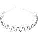 Mens Womens Black Wavy Flexi Comb Wire Alice band Hairband Sports Gym Headband - Buy Online on GoSupps.com