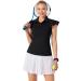 JACK SMITH Women's 2023 Sleeveless Golf Polo Shirt - Moisture Wicking Tennis Top - Lightweight Athletic Wear - Black, Large - Buy Online on GoSupps.com