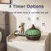 Essential Oil Diffuser with 6 Oil Sets | Aroma Diffuser for Home/Office | 7 Color Lights, 4 Timer Settings | Dark Brown - Buy Online on GoSupps.com