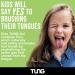 Peak Essentials Kids TUNG Brush | Children's Tongue Cleaner | Fight Bad Breath | Wild Strawberry | Set of 2 - Buy Online on GoSupps.com