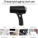 Negative Ionic Hair Dryer - 100W Portable Blow Dryer Fast Drying & Low Noise - Rechargeable 1200mAh for Home & Travel - Professional Black Hair Dryer - Buy Online on GoSupps.com