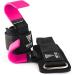 Professional Lifting Straps and Heavy Duty Hooks with Neoprene Padded Wrist Wraps - Ideal Gym Gloves for Weightlifting Support and Grip | Men Women Pair - Pink - Buy Online on GoSupps.com