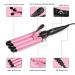 Shop 2021 Hair Curling Iron - 3 Barrel Ceramic Tourmaline Wand | Dual Voltage Crimper for Women & Girls - Perfect Hair Styling Tool - Buy Online on GoSupps.com