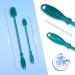 Jawaonline Silicone Bottle Brush Set - 32cm & 24cm - Gentle Scratch-Free Flexible Cleaner for Small & Large Bottles - Turquoise - Buy Online on GoSupps.com