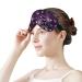 Violet & Purple Paisley Sleep Mask for Women - Adjustable Eye Shades with Elastic Strap - Buy Online on GoSupps.com