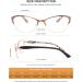 Buy Okh Women s Cat Eye Reading Glasses - Vintage Flower Design Blue Light Blocking Spring Hinges Includes Bag - 2.0x Magnification - Buy Online on GoSupps.com