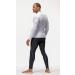 DEVOPS 3 Pack Men's Athletic Long Sleeve Compression Shirts - Large - White (3 Pack) - Gray Accent - Buy Online on GoSupps.com