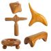 Traditional massage set wood massager - manual body massage device Vietnam fragrance massage device foot reflex zone massage body acupuncture point GUA -SHA full body relaxation (#6)