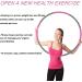 NEOWEEK 2lb Weighted Fitness Hoop for Adults - Pink/Gray - 8 Section Detachable Design - Buy Online on GoSupps.com