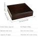 Cigar Humidor Case with Humidifier Hygrameter Hold 35 Cigars Cedar Wood Travel Cigar Case Humidor Case Cigar Box with Divider Ideal Gifts for Men Cigar Enthsts Black - Buy Online on GoSupps.com