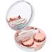 Professional Portable Contact Lens Container with Mirror Tweezers & Solution - Ideal for Home Office & Travel (Pink) - Buy Online on GoSupps.com
