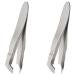ONNPNN 2 Pieces Cuticle Cutter, Mini Stainless Steel Cuticles Nippers, Professional Cuticle Remover Tool Scissor Plier, Pedicure Scissors Finger Toe Dead Skin Remove Trimmer Manicure Tools, Sliver