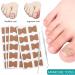 Ingrown Toenails Tool Set 60 Pieces Toenail Correction Patch with 2 Corrector Pedicure Tools Toenail Care Cleaning Tools (Dark Flesh) - Buy Online on GoSupps.com