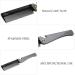 Beard Comb Folding Pocket Moustache Shaping Comb Stainless Steel Round Comb Teeth Beard Comb(Black acetate + stainless steel plating) - Buy Online on GoSupps.com