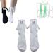 Couple Holding Hands Socks Magnetic Hand Holding Socks Magnetic Sucktion 3D Doll Couple Socks Unisex Funny Couple Holding Hands Sock for Couple (White-1Pair)