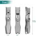 VOGARB Heavy Duty Nail Clippers for Thick Nails with Safety Lock - Wide Jaw Opening Cutter for Men, Women, Seniors - No Splash Trimmer with Catcher (Silver) - Buy Online on GoSupps.com
