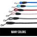 Gorilla Grip Reflective Dog Leash with Soft Handle & Waste Bag Dispenser - 5 Feet x 1/2 Inch Black - Buy Online on GoSupps.com