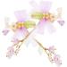 Beaupretty 2 Pairs tassel flower hair clip purple flower hair clip purple hair clips baby clips for hair purple ribbon baby hair bows clips purple hair accessories Costume flower hairpin Miss - Buy Online on GoSupps.com
