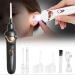 GYMO Adult Ear Wax Cleaning Kit Ear Suction Ear Scoop Soft Head Electric Ear Cleaning Artifact with Light Children's Luminous Ear Wax Cleaner Black