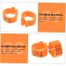 Beavorty 200 Pcs Pigeon Anklet Plastic Tags Bird Tags for Feet Foot Ring for Pigeon Belt Poultry 1.3X1.3CMx2pcs Orangex2pcs - Buy Online on GoSupps.com