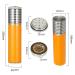 Cigar Box Stainless Steel Cigar Tube Portable Cigar Case Sealing Metal Cigar Storage Box with Hygrometer and Humidifier Waterproof Dustproof and Shockproof Great Gift Kit - Buy Online on GoSupps.com