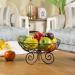 Fruit Wire Basket Metal Geometric Fruits and Vegetables Bowl Kitchen Storage Desktop Display Fashion Stylish Geometric Design Tableware Dishware Serving Pieces - Buy Online on GoSupps.com