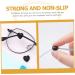 Housoutil Schnapps Glass - 20 Pairs Anti-Cover Glass Holders & Accessories | Black Silica Glasses Ears Anti-Clip - Buy Online on GoSupps.com