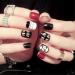 Mezerdoo 24Pcs Cute Fake False Nails Line Love Heart Various Styles Fashion Short Size Press on Nail Art Tips Faux Artificia Art Set (D47) - Buy Online on GoSupps.com