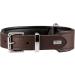 HUNTER BASIC Dog Collar - Coated Split Leather Weather-Resistant Simple & Robust - Size 65 (L) Brown | International Shipping Available - Buy Online on GoSupps.com