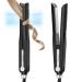 SKIMI Airflow Styler Titanium Flat Iron Hair Straightener & Curler Professional Curling Wand with Cooling Air Vents to Lock in Style 5 Temps & Dual Voltage(Silver).