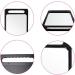 Nerien Black Hand Makeup Mirror | Double Handle Salon Mirror | Unbreakable & Large | Hairstylist & Barber Accessories - Buy Online on GoSupps.com