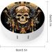Buy Ancient Art Skull Contact Lens Travel Kit - Portable Cute Contact Box with Mirror for Daily Outdoor Use - Buy Online on GoSupps.com