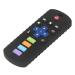 Baby Control Teething Toy Soft Silicone Flexible Fit Hand Relieve Anxiety Odorless TV Control Teething Toy Wear Resistant for Infants for Home (Black)