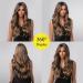 Brown Long Curly Synthetic Wig for Women - Wavy Hair with Dark Roots & Middle Part - International Shipping - Buy Online on GoSupps.com